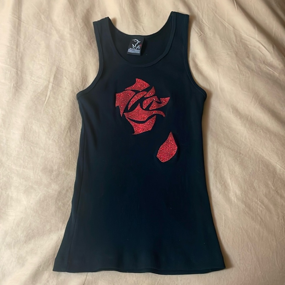 Disney on Broadway Beauty and the Beast bejeweled tank top NWOT